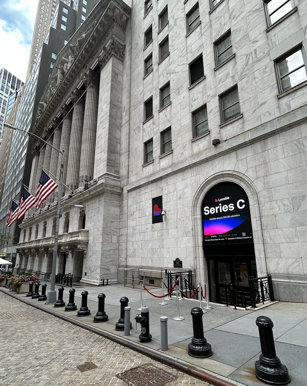 Lovable's $400M raise marked at the NYSE.